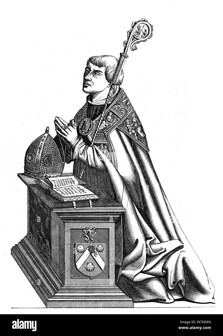 Étienne de Poncher (1446-1524), Bishop of Paris, 16th century (1849). Artist: Unknown Stock Photo