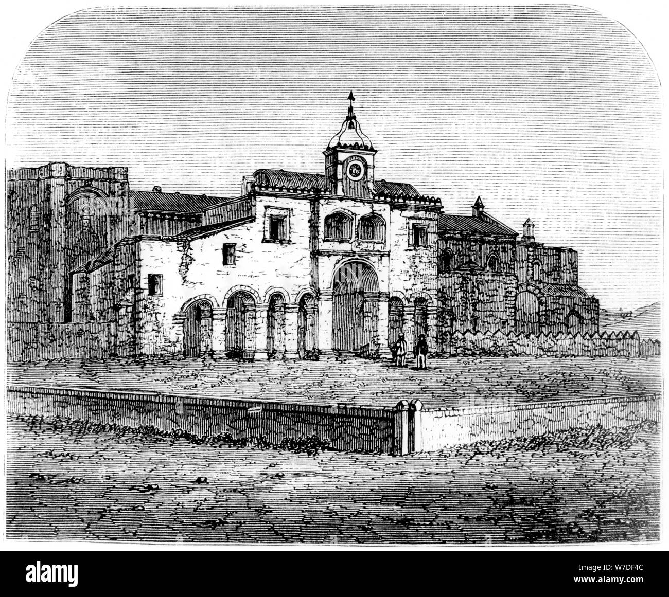 The mausoleum of Columbus, Santo Domingo, 1873. Artist: Unknown Stock Photo