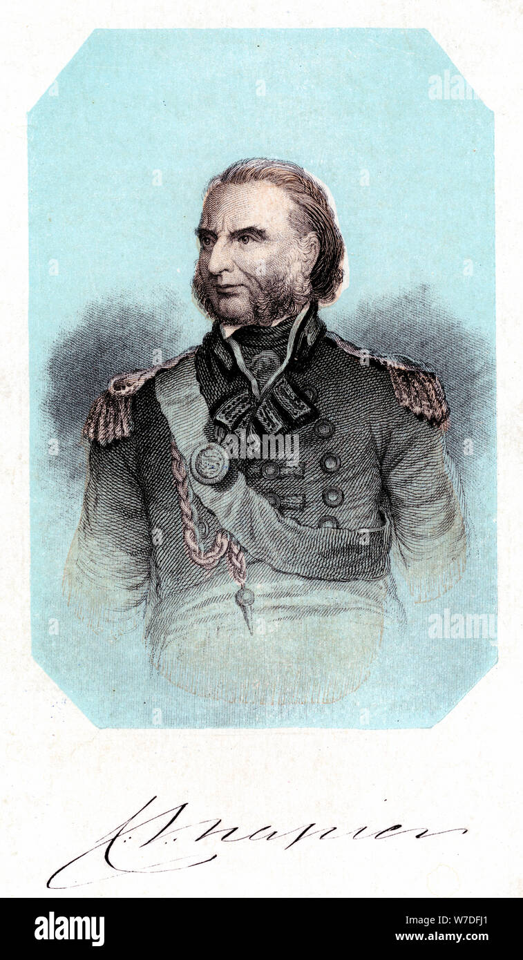 Admiral Sir Charles John Napier (1786-1860), 19th century. Artist: Unknown Stock Photo