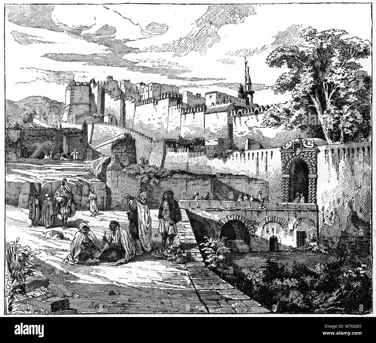 Algiers in 1832, (c1890). Artist: Unknown Stock Photo