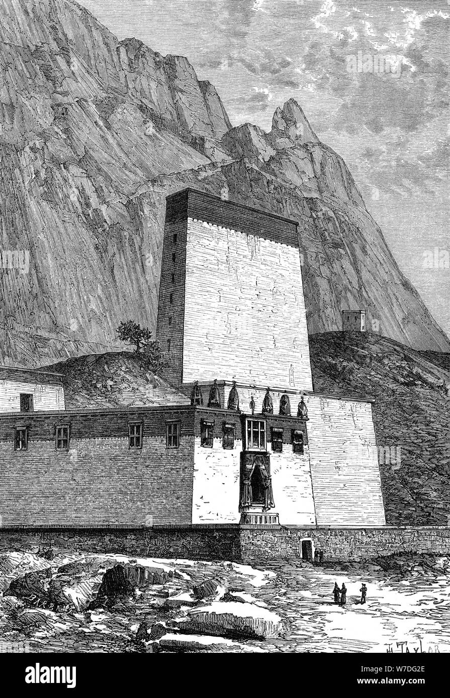 Monastery at Shigatze, Tibet, c1890. Artist: Unknown Stock Photo