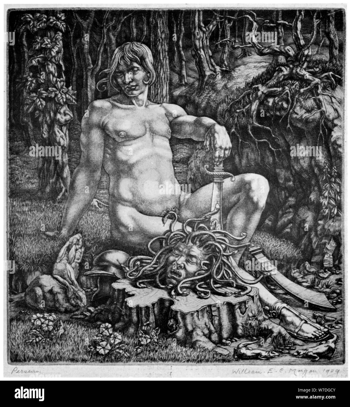 'Perseus', 1929 (1930).Artist: William EC Morgan Stock Photo