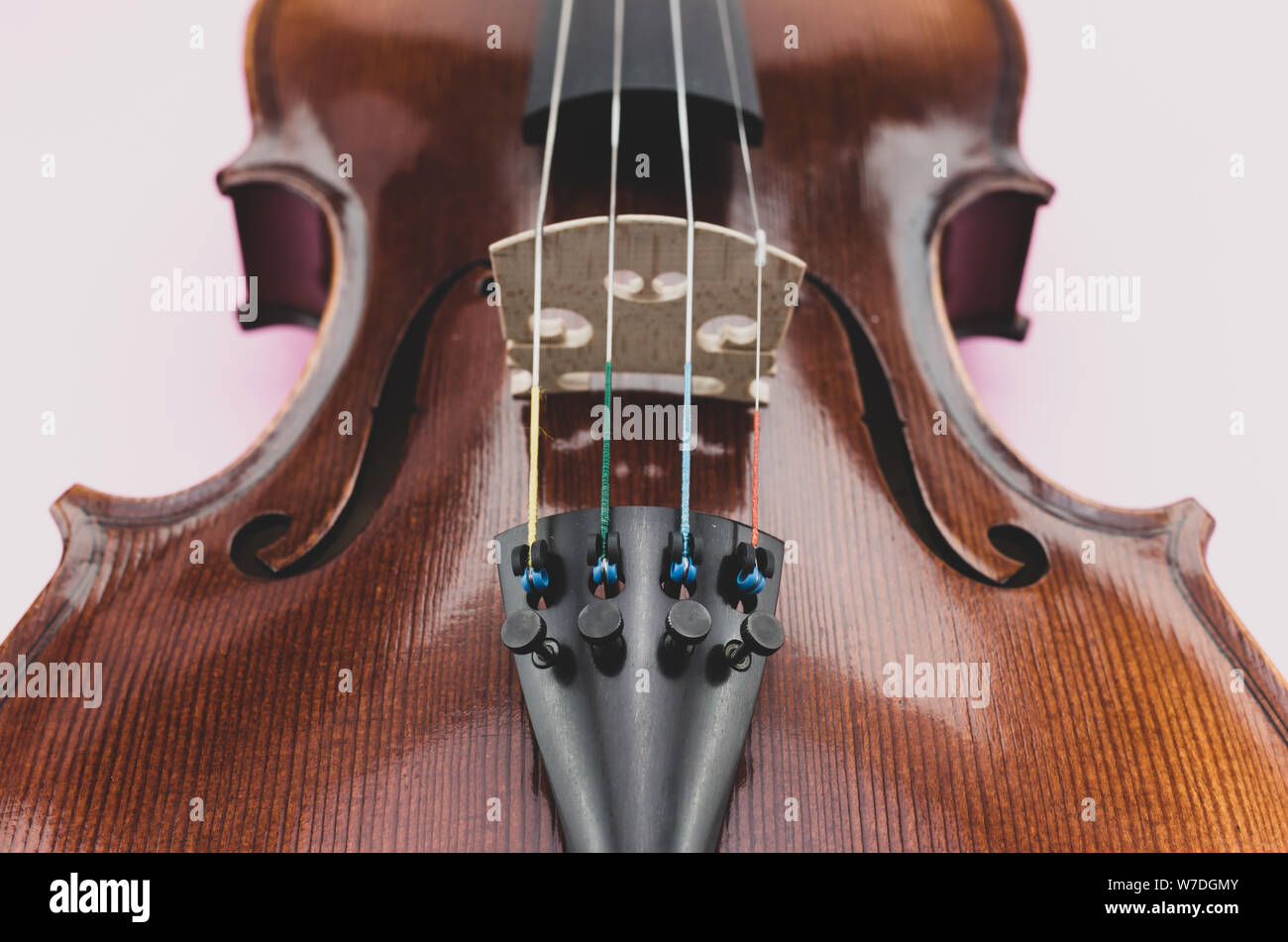 violin harmonic table high angle view close up Stock Photo Alamy