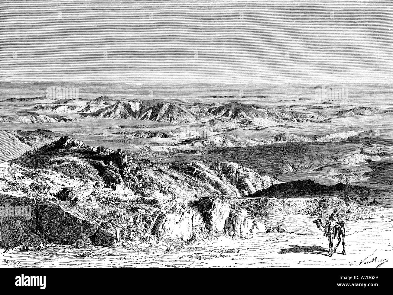 The Sahara Desert, North Africa, 1895.Artist: Barbant Stock Photo - Alamy