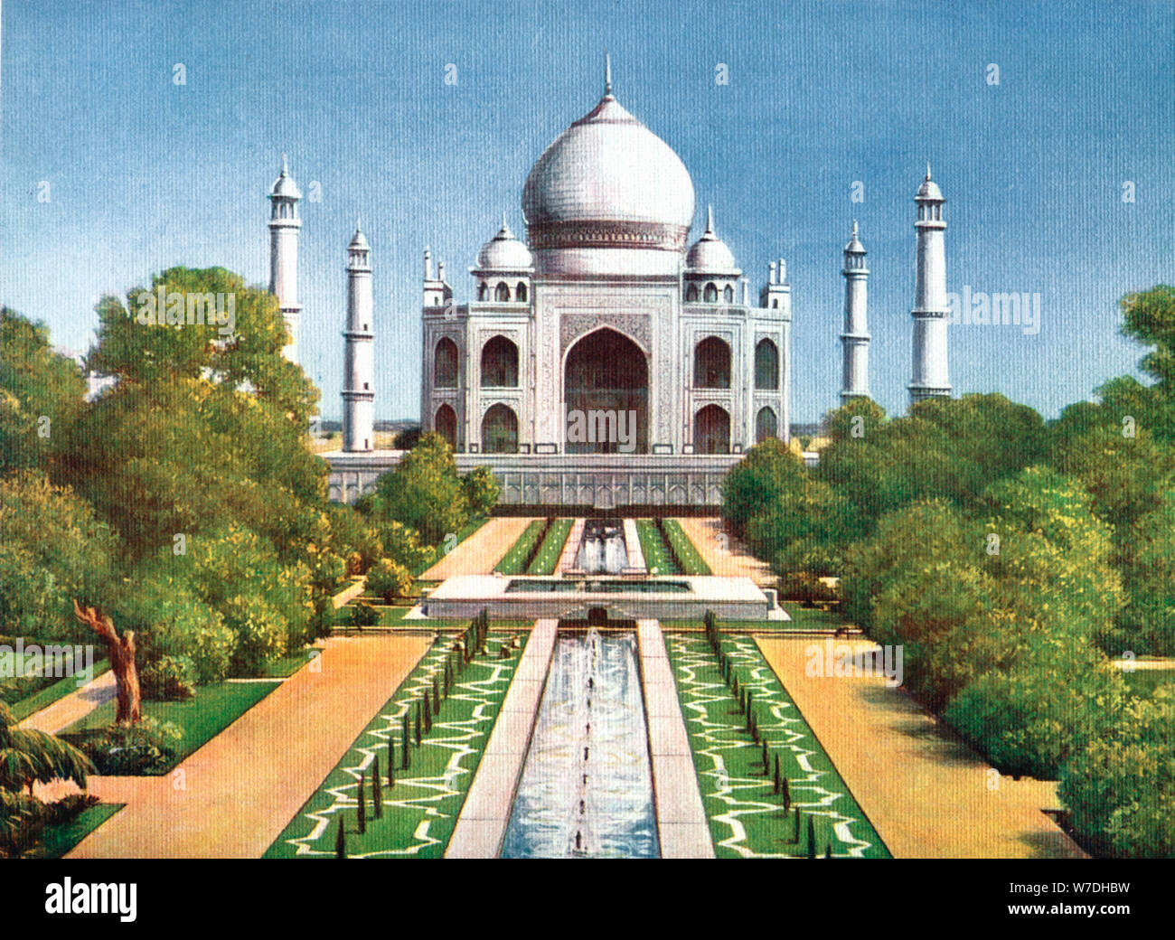 The Taj Mahal, Agra, India, early 20th century. Artist: Unknown Stock Photo