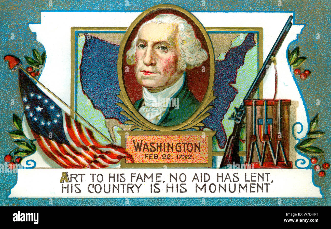 George Washington (1732-1799), American president, 18th