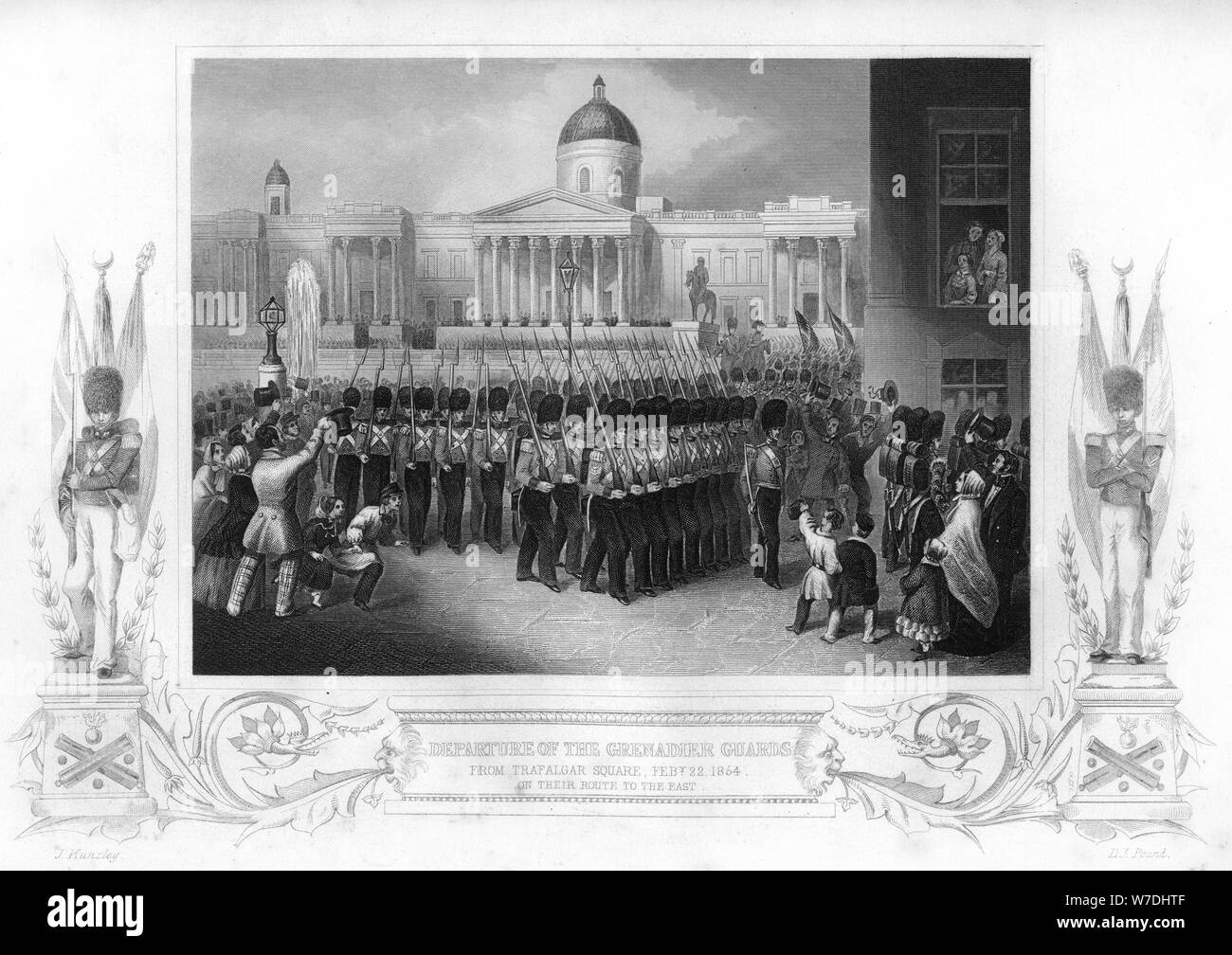 Гравюра Англия Великобритания Крымская война 1854