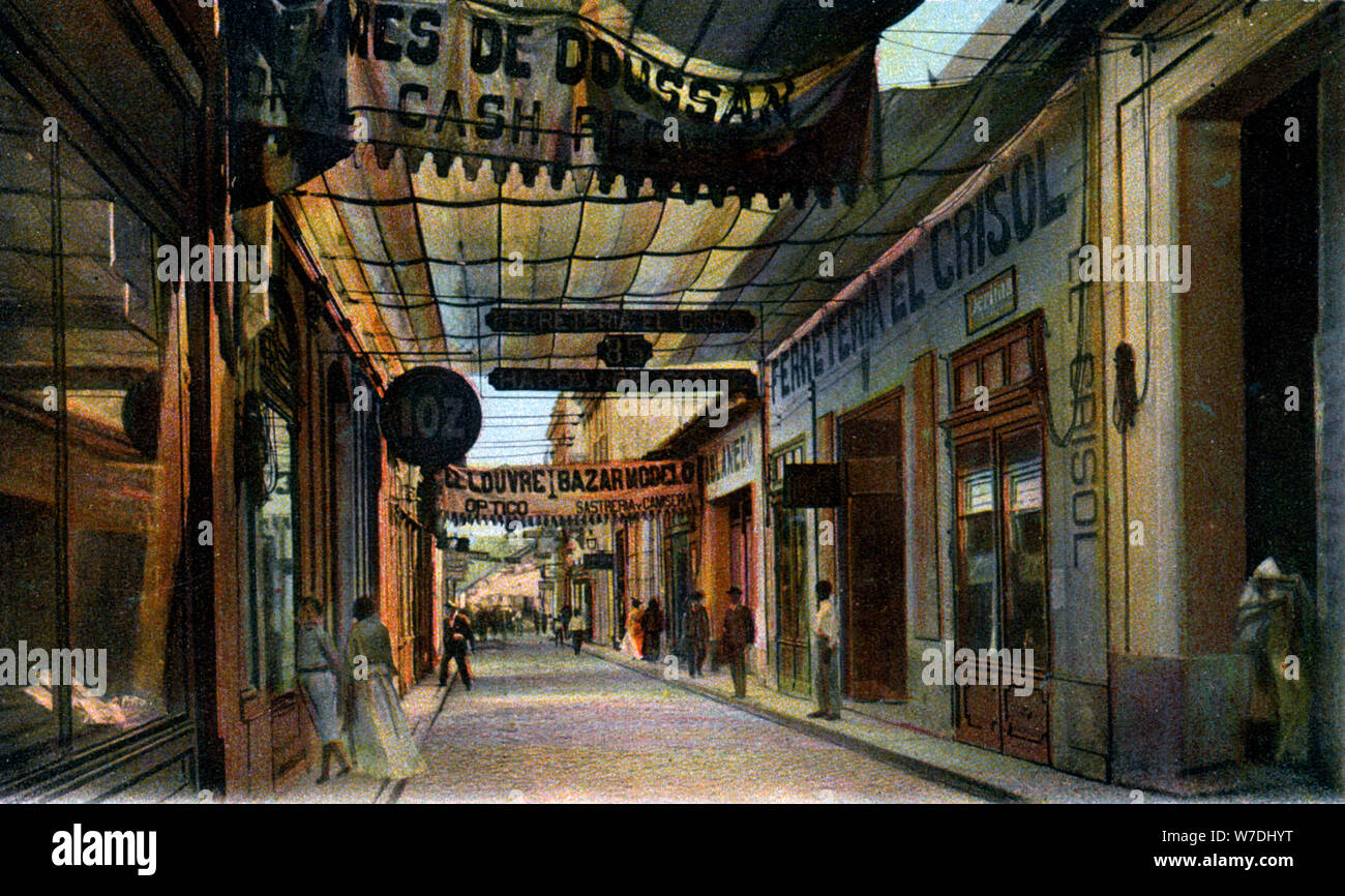 O'Reilly Street, Havana, Cuba, early 20th century. Artist: Unknown Stock Photo