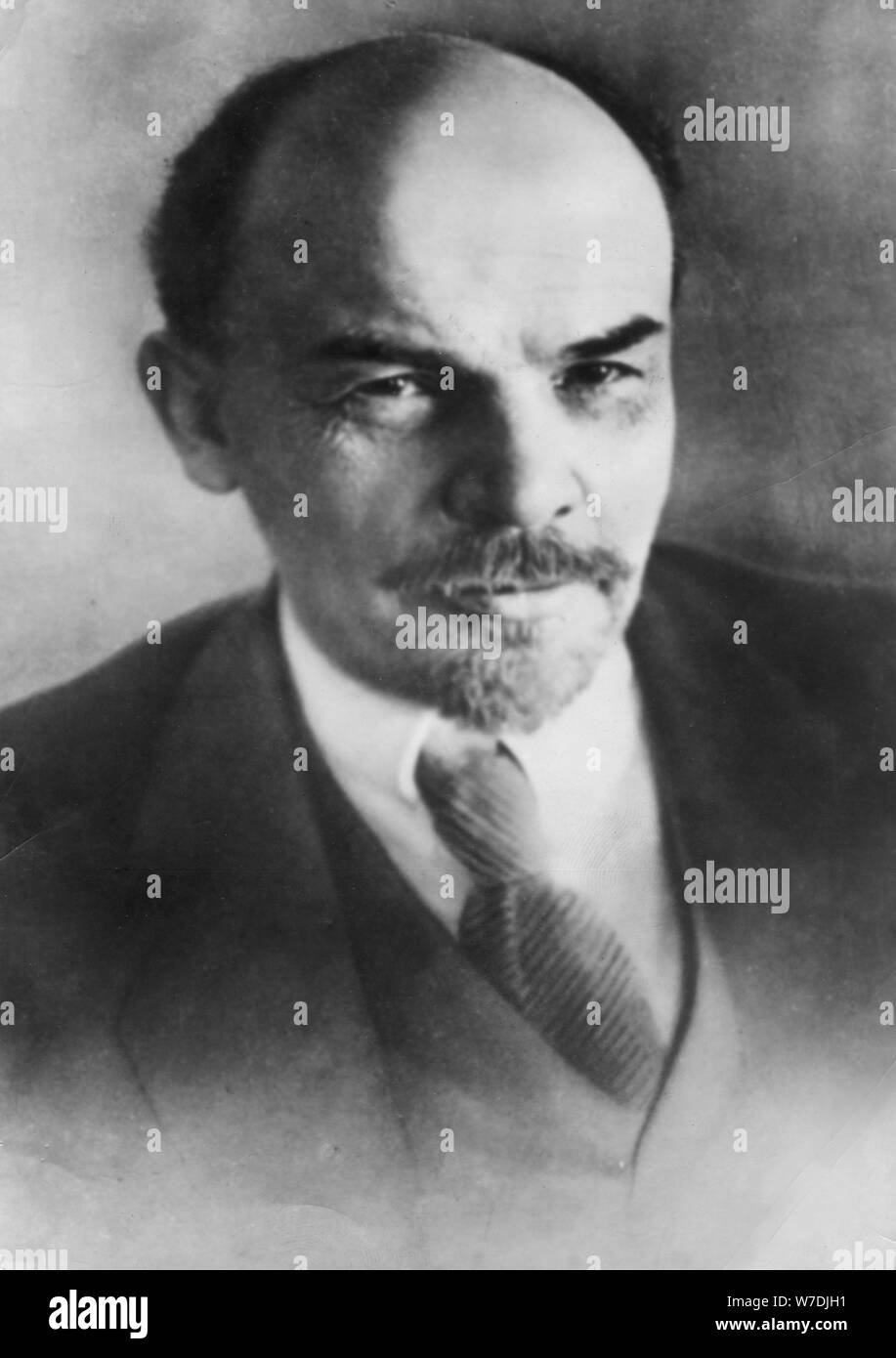 Vladimir Ilich Ulyanov (Lenin), Russian Bolshevik revolutionary and politician, 1918. Artist: Unknown Stock Photo