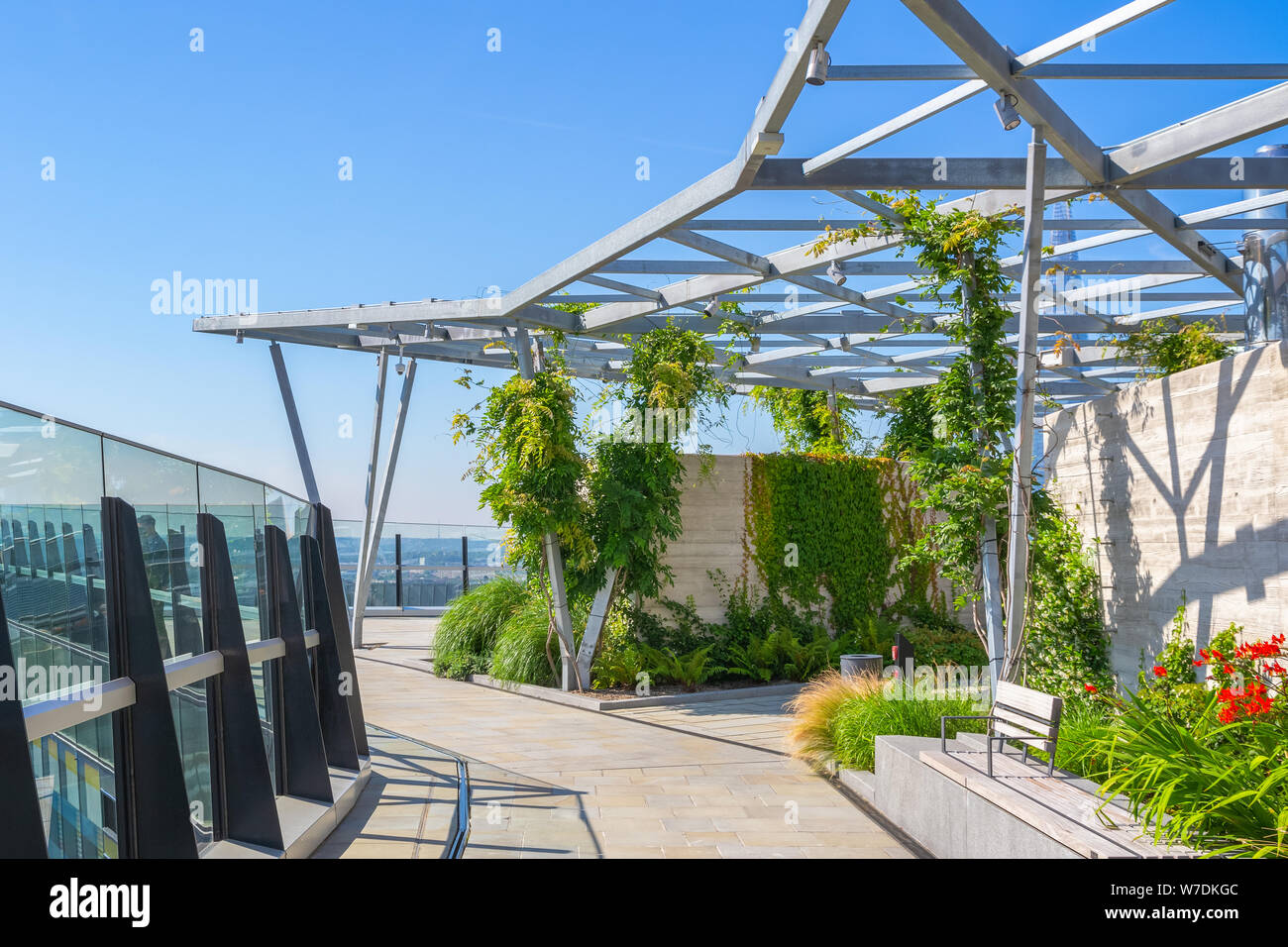 The Garden at 120, a roof garden in the city of London, UK Stock Photo