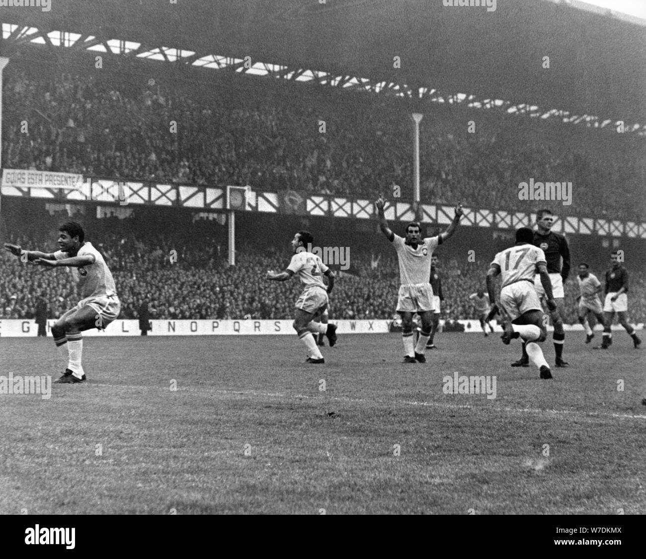 Brazil V Hungary World Cup 1966 Artist Bippa Stock Photo Alamy