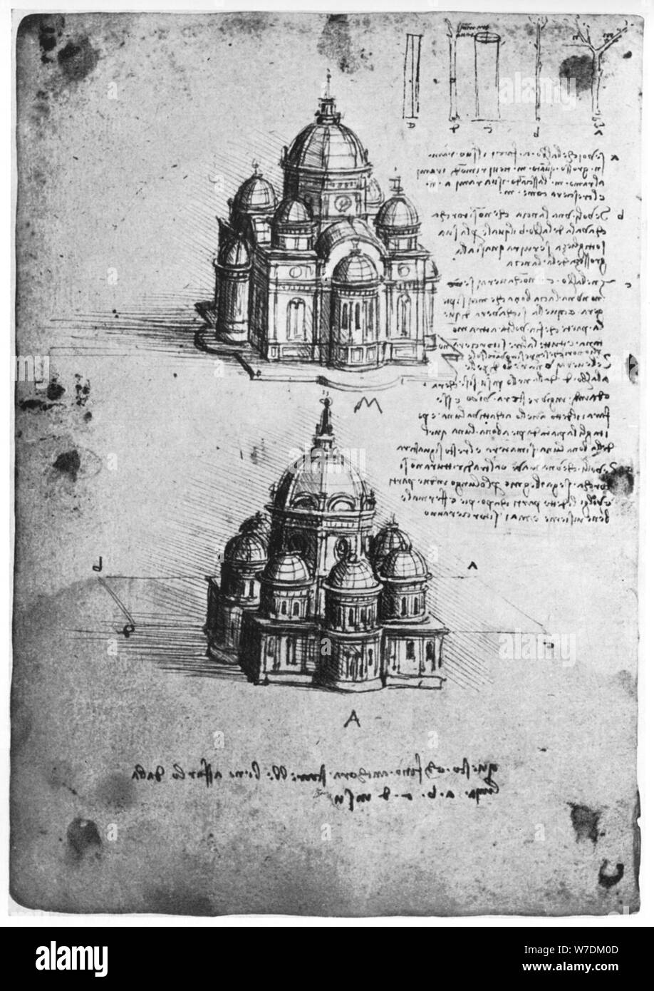 Designs for a central church, c14881490 (1954).Artist Leonardo da