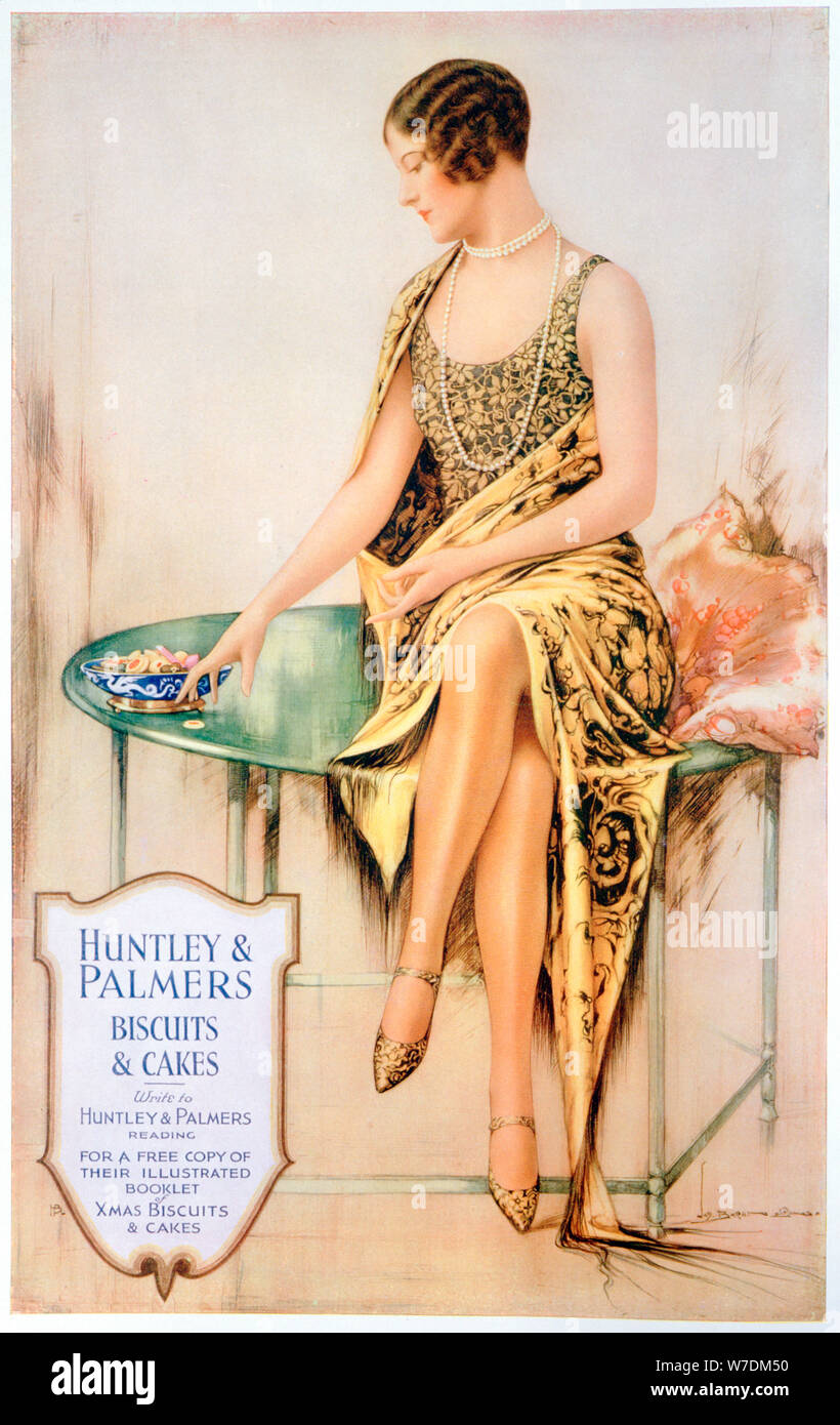 Advert for Huntley and Palmers biscuits, 1929. Artist: Unknown Stock Photo