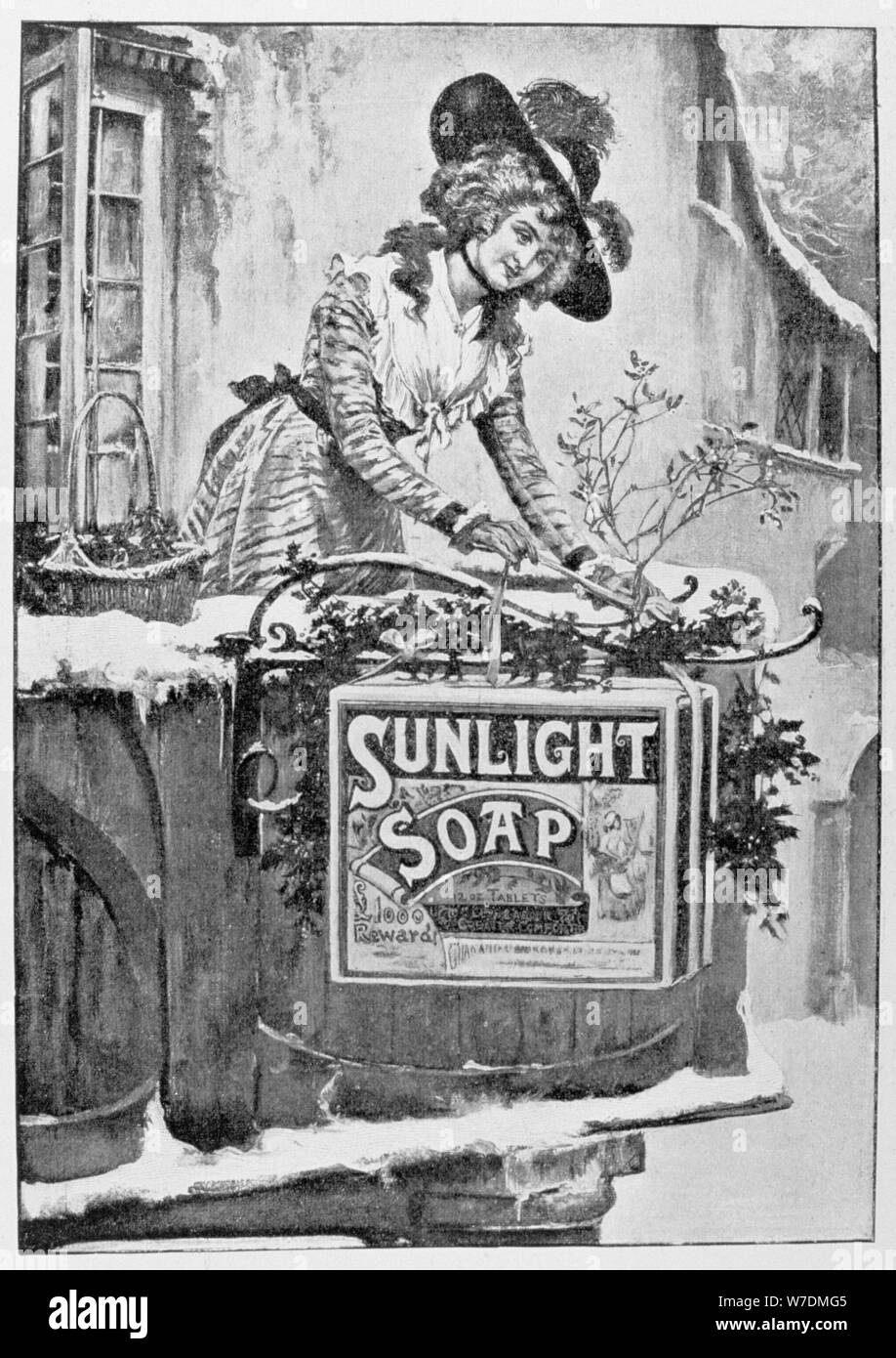 Advert for Sunlight soap, 1903. Artist: Unknown Stock Photo