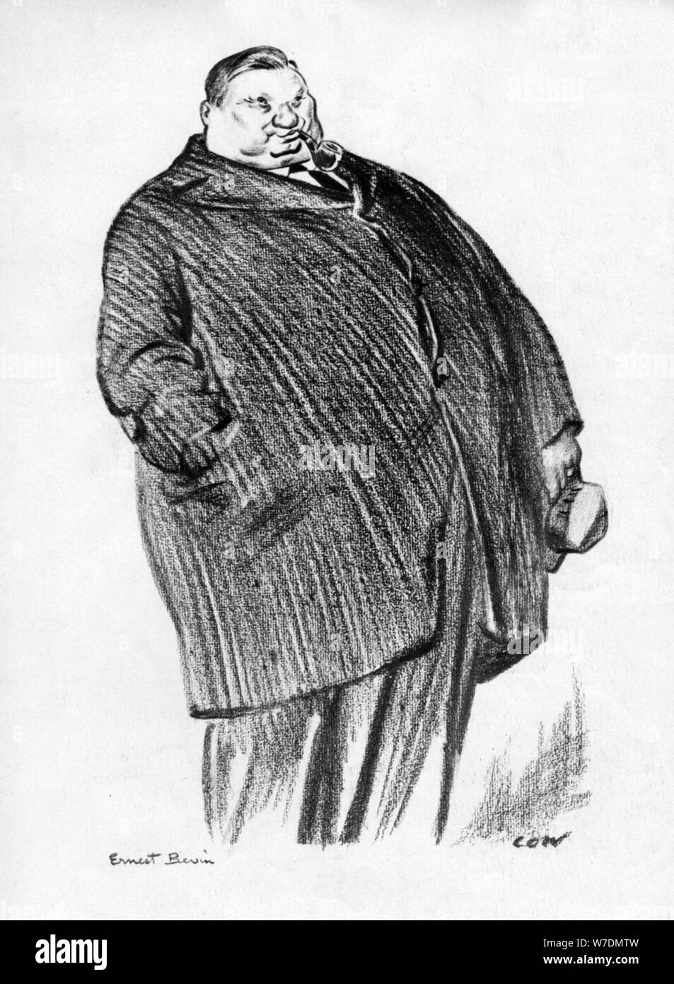 Ernest Bevin, British Labour politician, 1933. Artist: Unknown Stock Photo