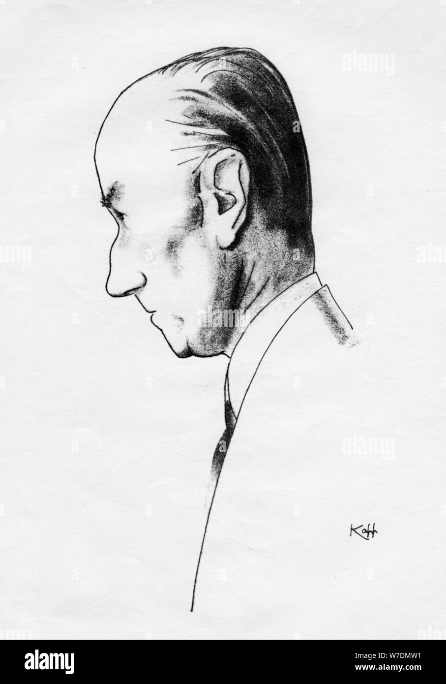 Sir Samuel Hoare, British statesman, 1935.Artist: Edmond Xavier Kapp Stock Photo