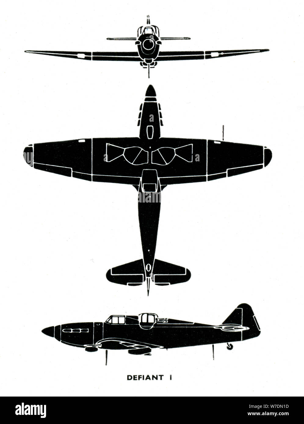 Boulton Paul Defiant I, 1941.  Creator: Unknown. Stock Photo