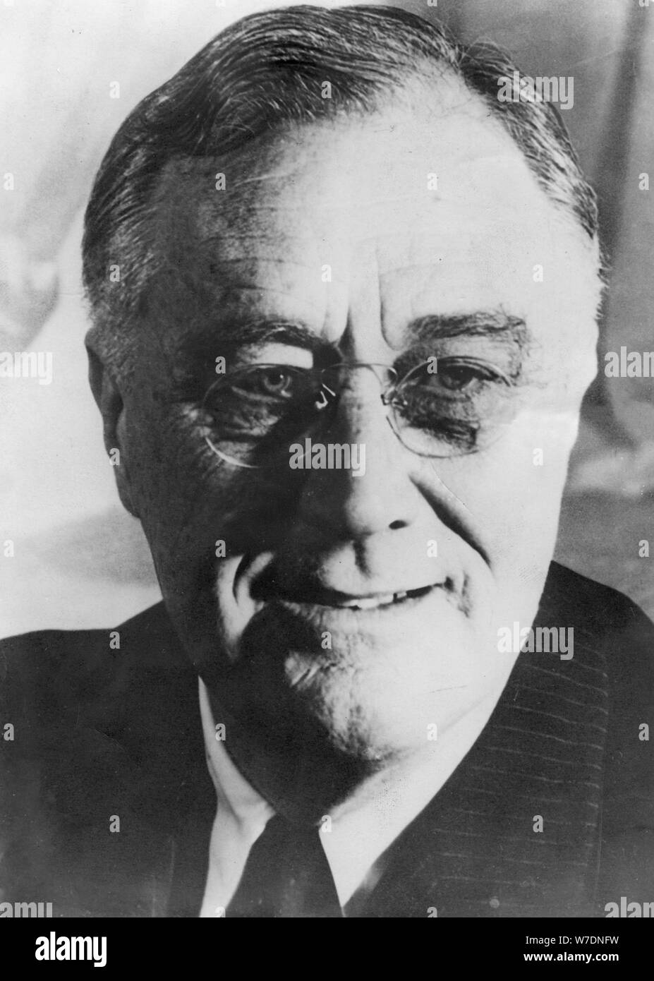 Franklin Delano Roosevelt (1882-1945), thirty-second president of the United States, c1940s. Artist: Unknown Stock Photo