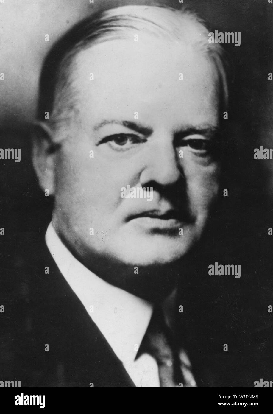 Herbert Hoover, 31st President of the United States, 1929-1933. Artist: Unknown Stock Photo