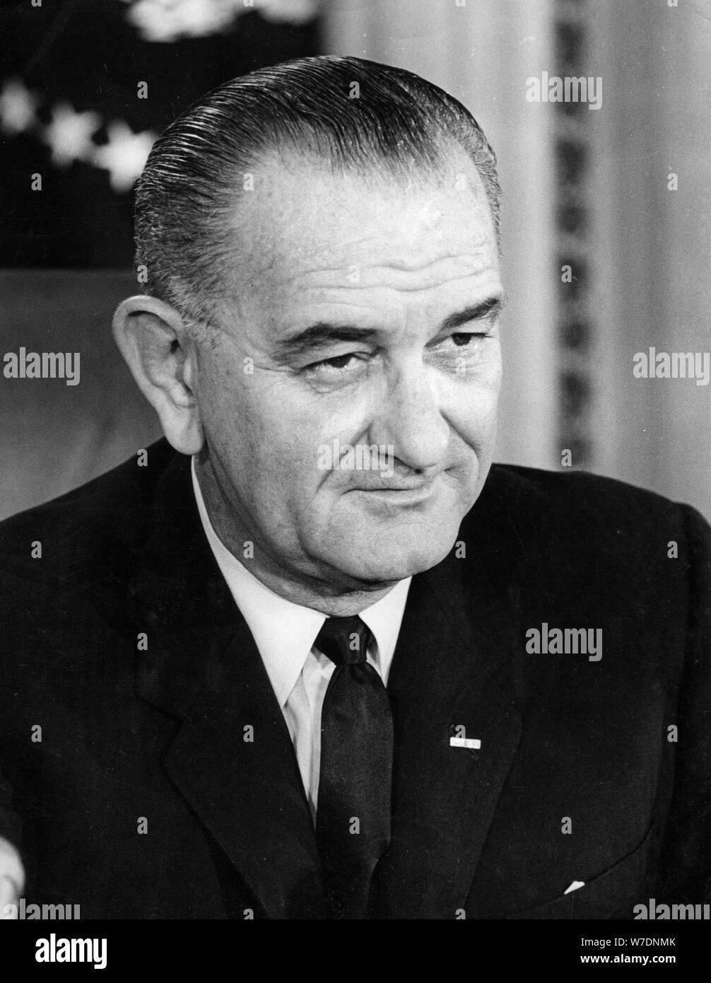 Lyndon B Johnson, 36th President of the United States, 1963. Artist: Unknown Stock Photo