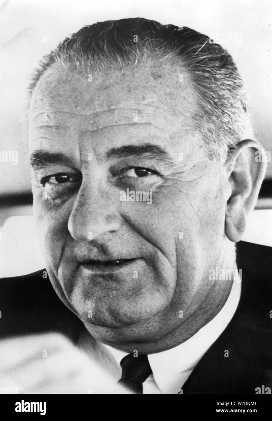 Lyndon B Johnson, 36th President of the United States, 1963-1969. Artist: Unknown Stock Photo