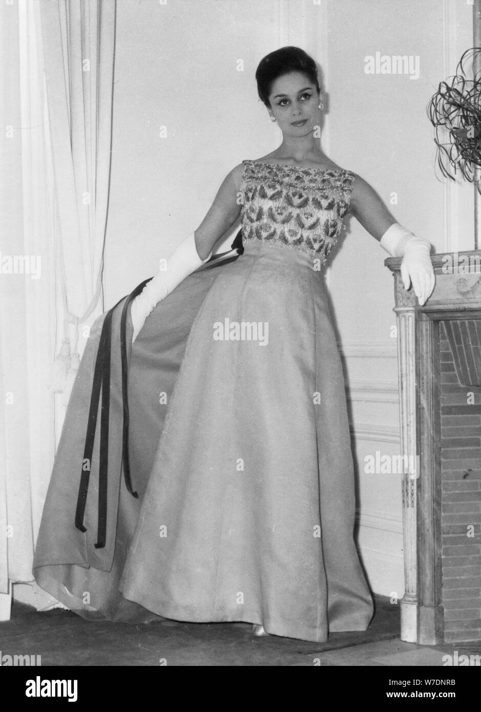 Dress by Pierre Balmain, 1962. Artist: Unknown Stock Photo - Alamy