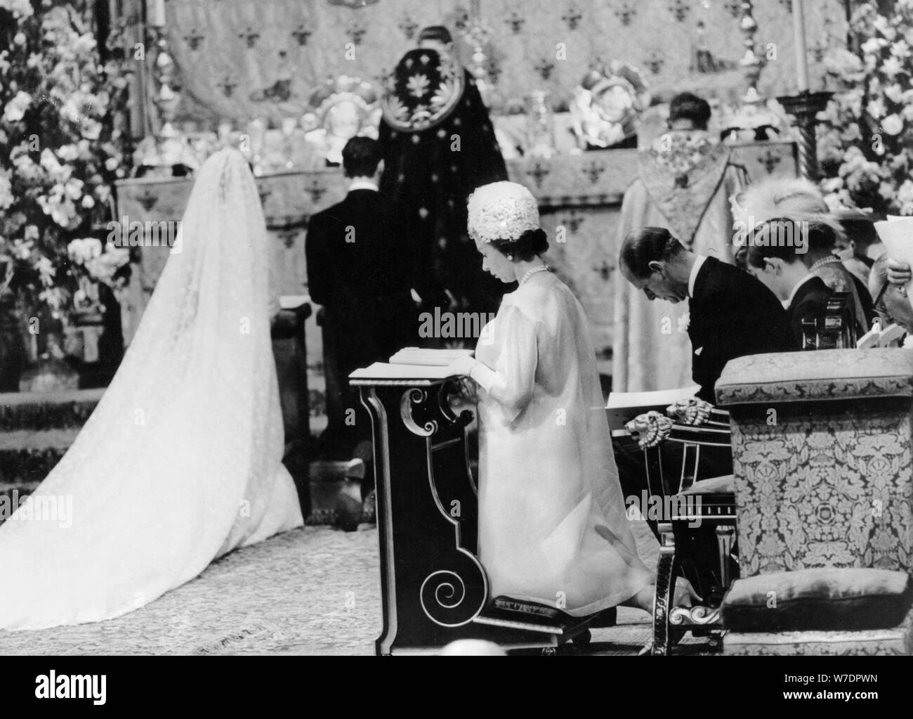 The Queen at the wedding of Princess 