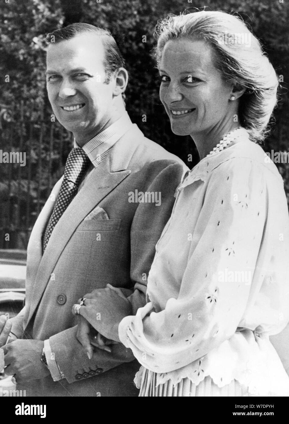 Prince Michael of Kent and his fiancee Marie-Christine, 1978. Artist: Unknown Stock Photo