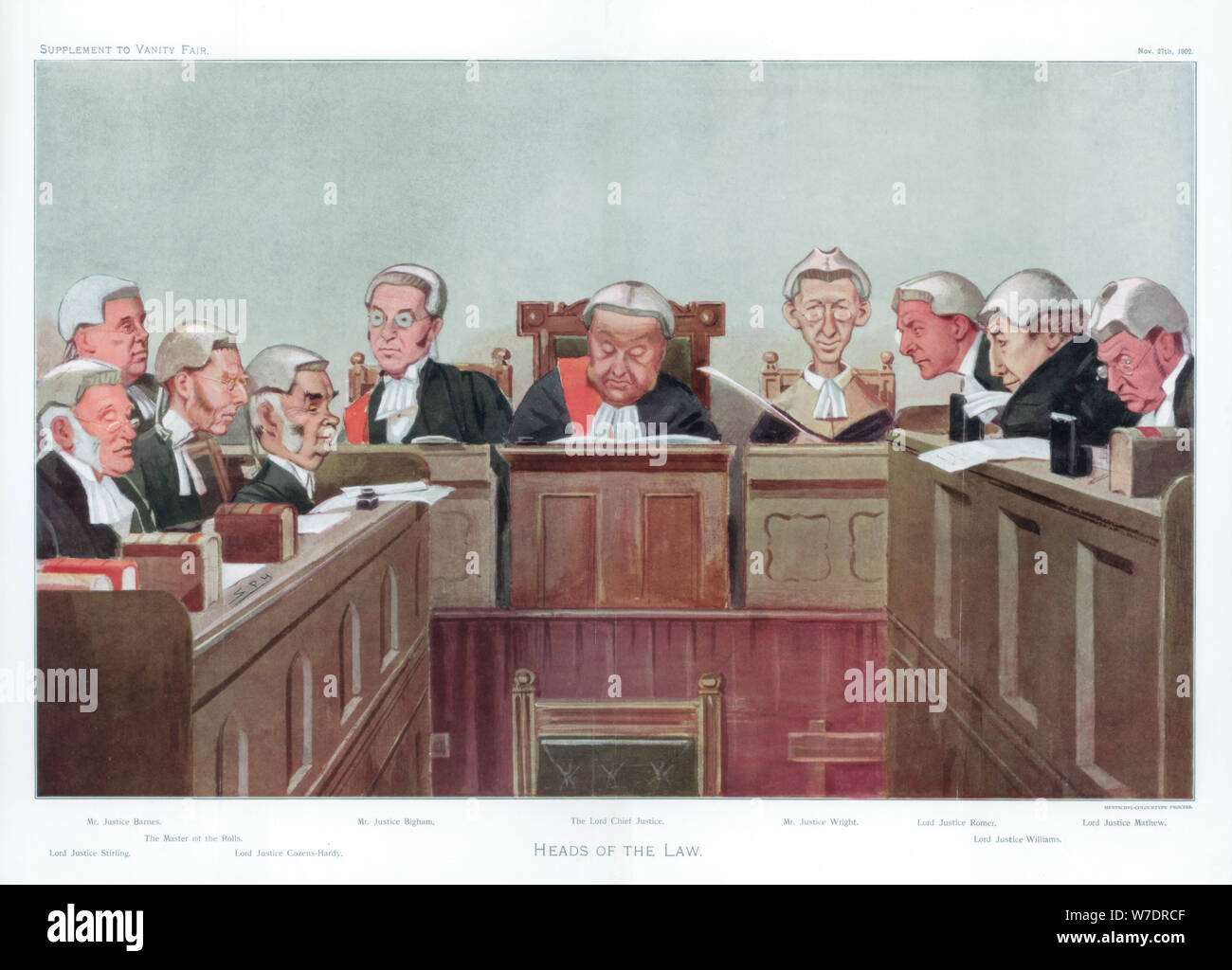 Heads Of The Law 1902 Artist Spy Stock Photo 262761871 Alamy