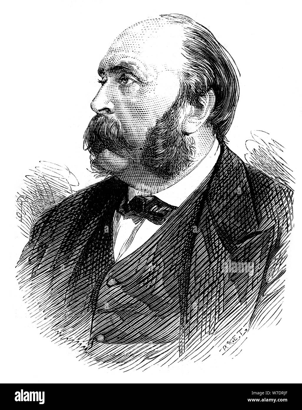 Alexandre Auguste Ledru-Rollin, French politician, (1875). Artist: Unknown Stock Photo