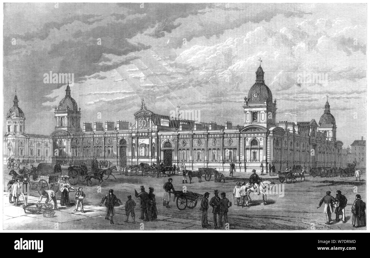 The new Metropolitan Poultry Market, Smithfield, London, 1875. Artist: Unknown Stock Photo
