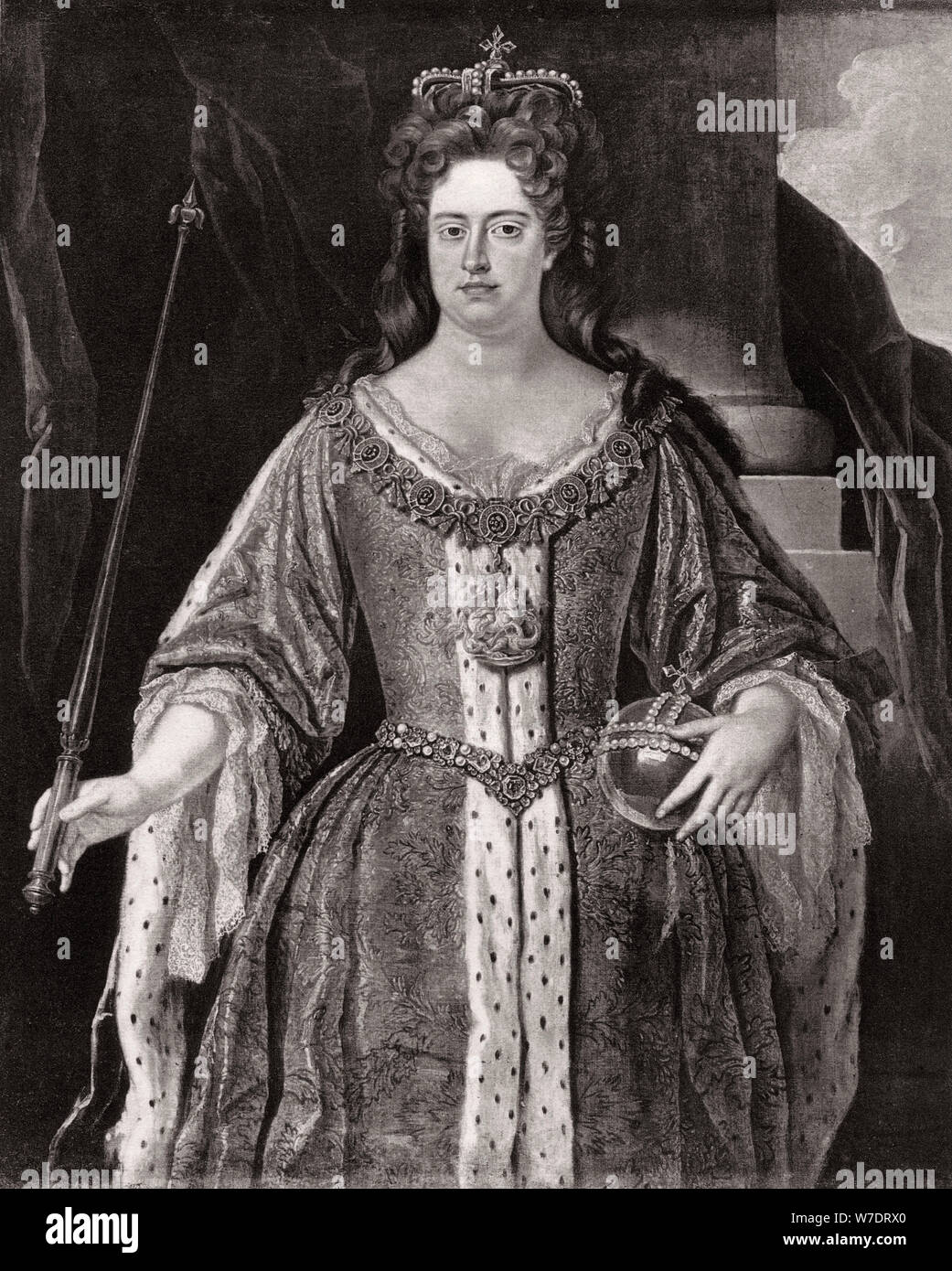 Queen Anne, c1702 (1906). Artist: Unknown Stock Photo