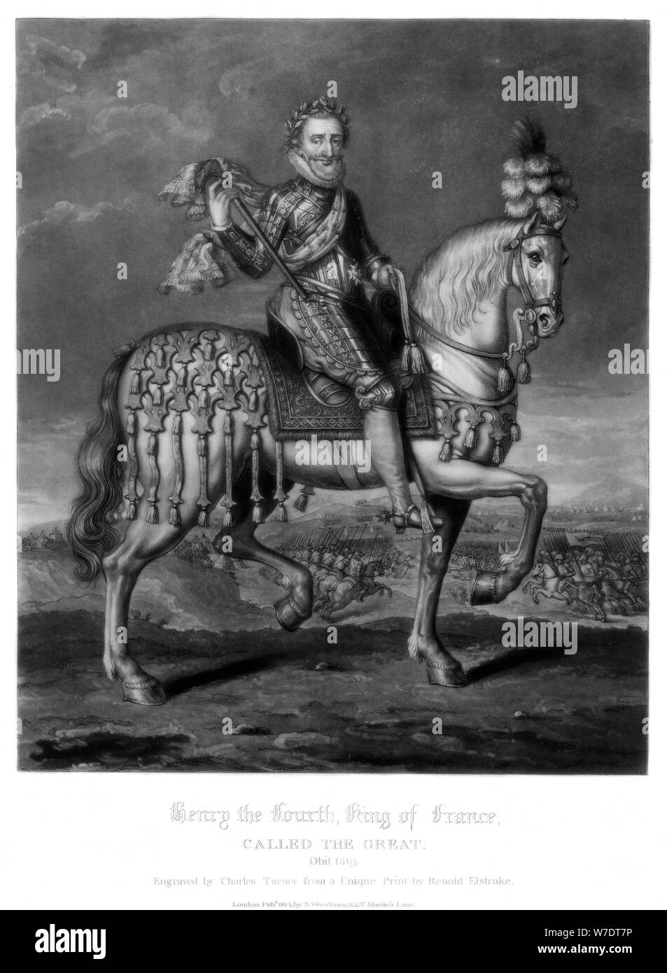 Henry IV, King of France, (1816).Artist: Charles Turner Stock Photo