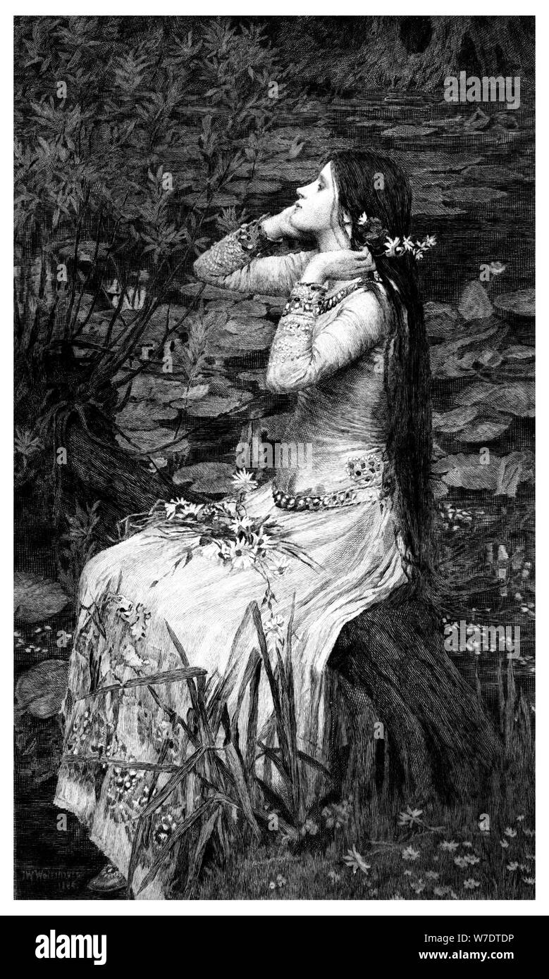 'Ophelia', 1895.Artist: James Dobie Stock Photo