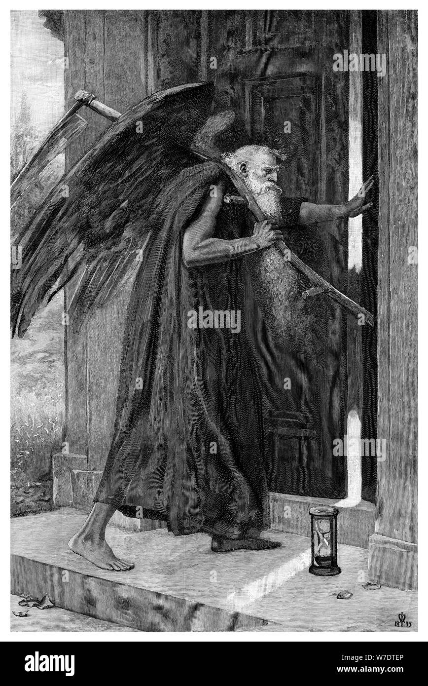 'Death the Reaper', 1895.Artist P Naumann Stock Photo Alamy