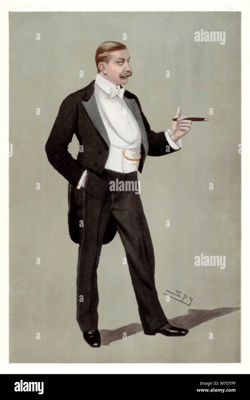 'A German Attache', Baron Hermann von Eckardstein, German diplomat, 1898.Artist: Spy Stock Photo