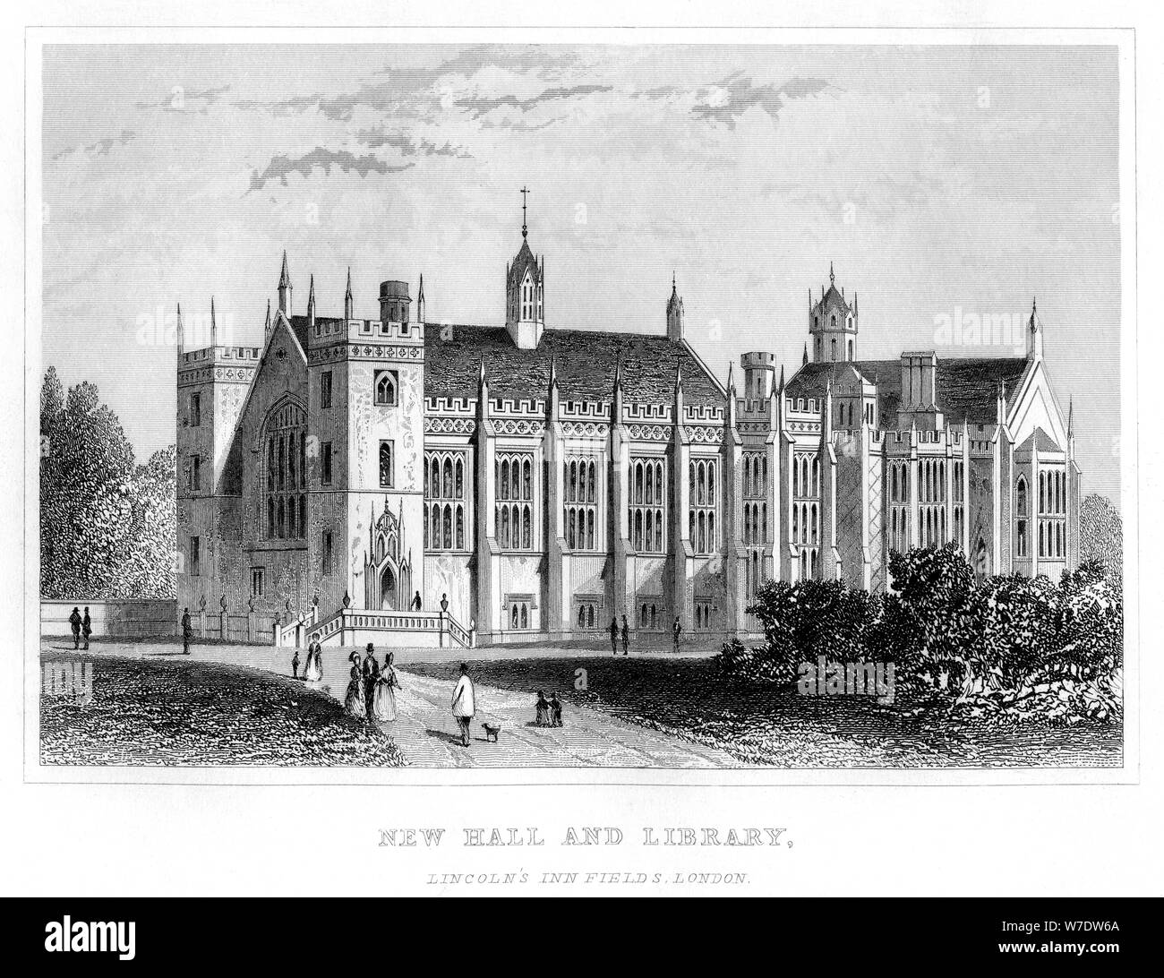New Hall and Library, Lincoln's Inn Fields, London. Artist: Unknown Stock Photo