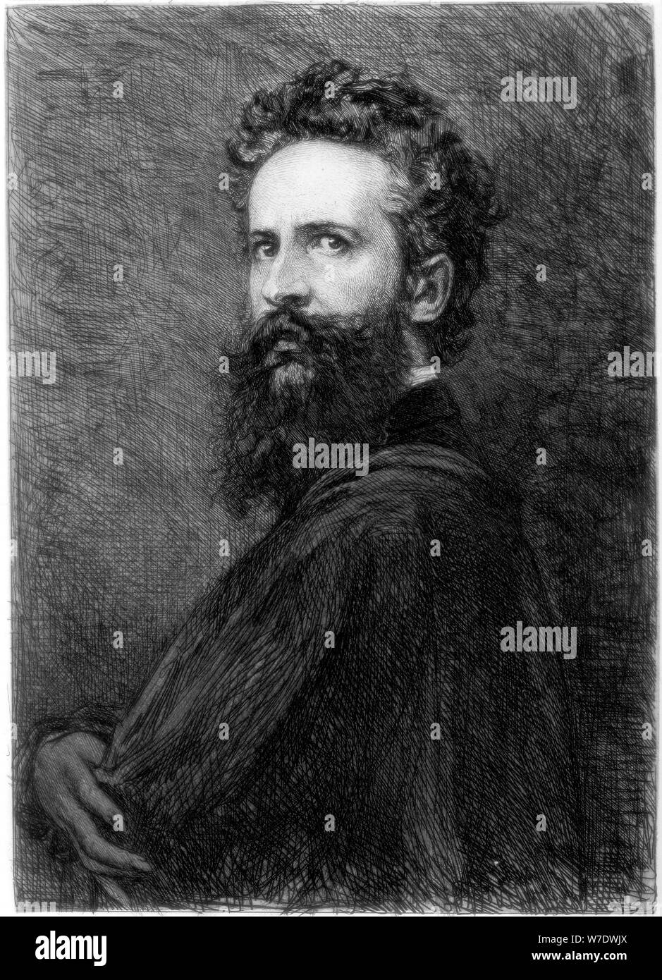 Hans Makart, Austrian artist, c1880-1882.Artist: W Unger Stock Photo ...