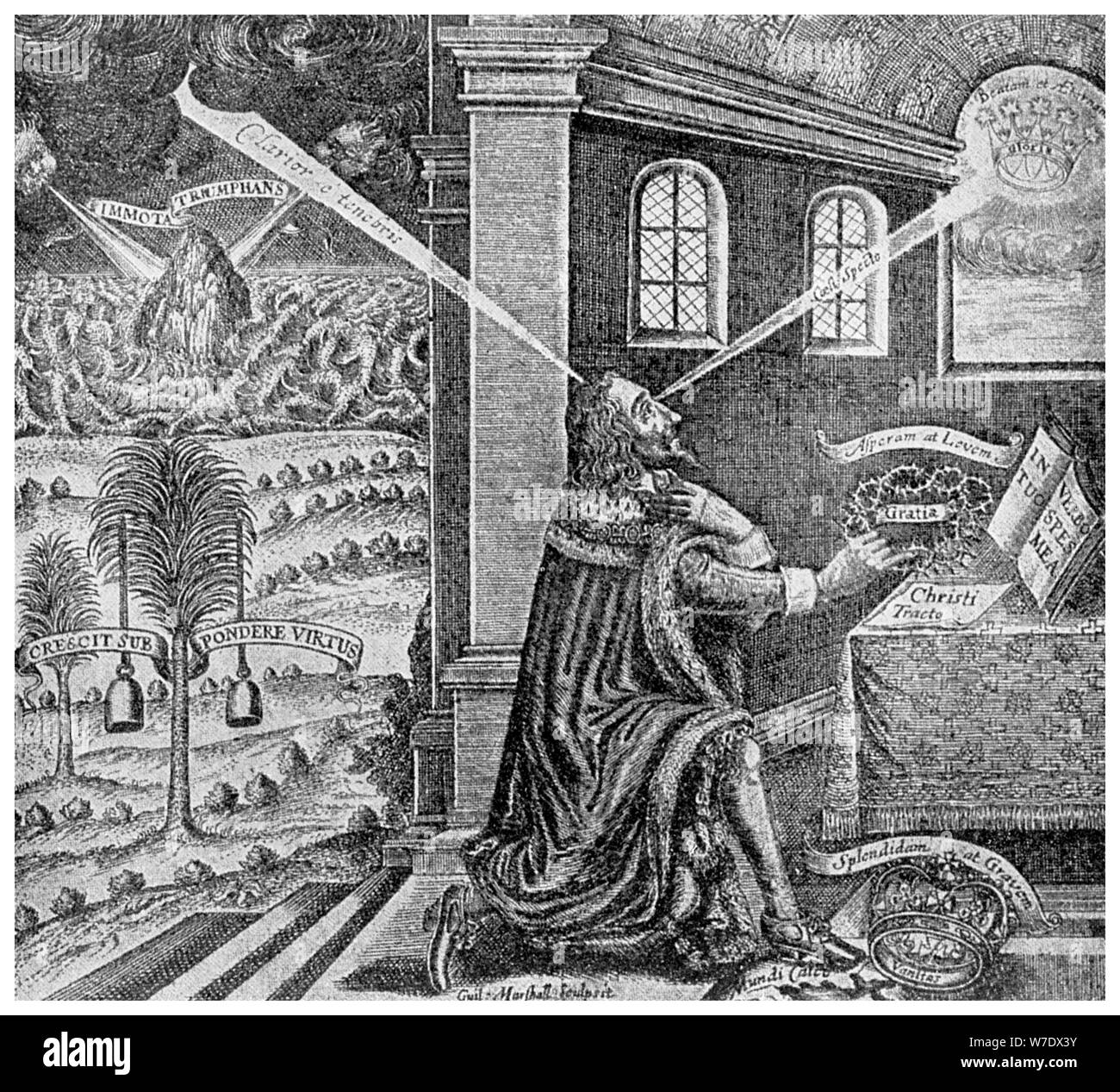 Royal prerogative title page from Eikon Basilike, 1649 (1956). Artist