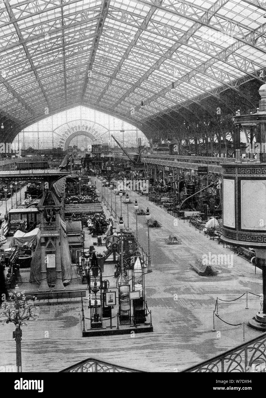 The Gallery of Machinery, Universal Exposition, Paris, 1889. Artist: Unknown Stock Photo