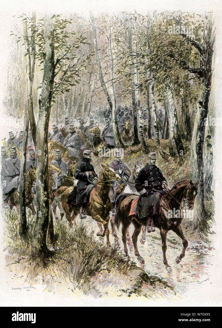 Cavalry, 1889. Artist: Unknown Stock Photo