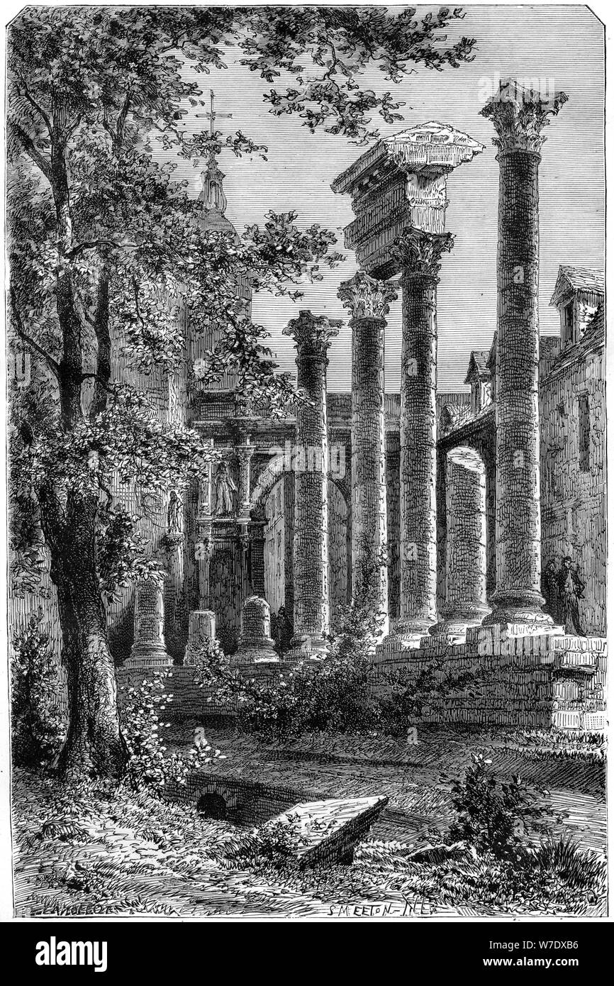 Roman amphitheatre site Black and White Stock Photos & Images - Alamy