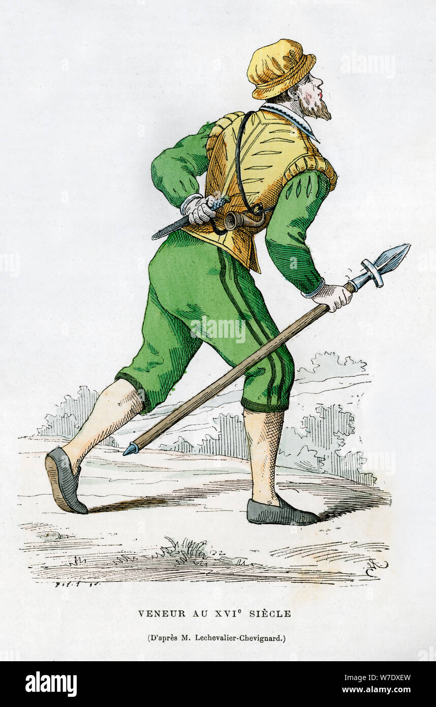 Huntsman, 16th century (1882-1884). Artist: Unknown Stock Photo - Alamy