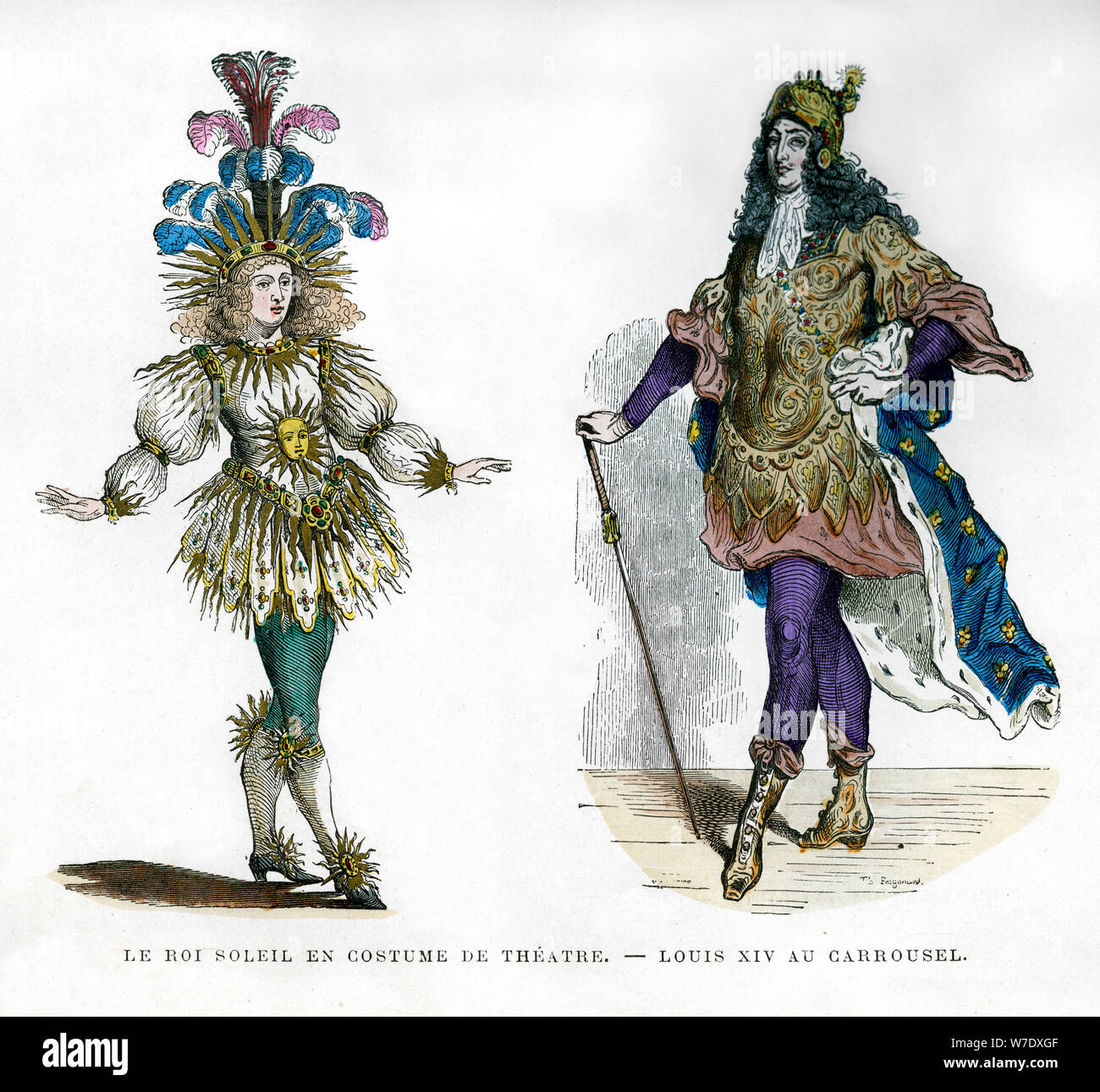 Sun King theatre costume, and King Louis XIV of France, 1882-1884. Artist:  Unknown Stock Photo - Alamy