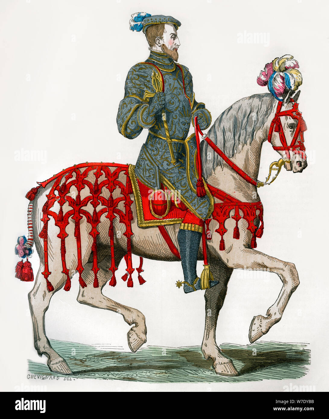 Figurine Del Prado - Frederick Henri II Of Orange (1629) - Cavalerie - 54mm - Plomb Peint