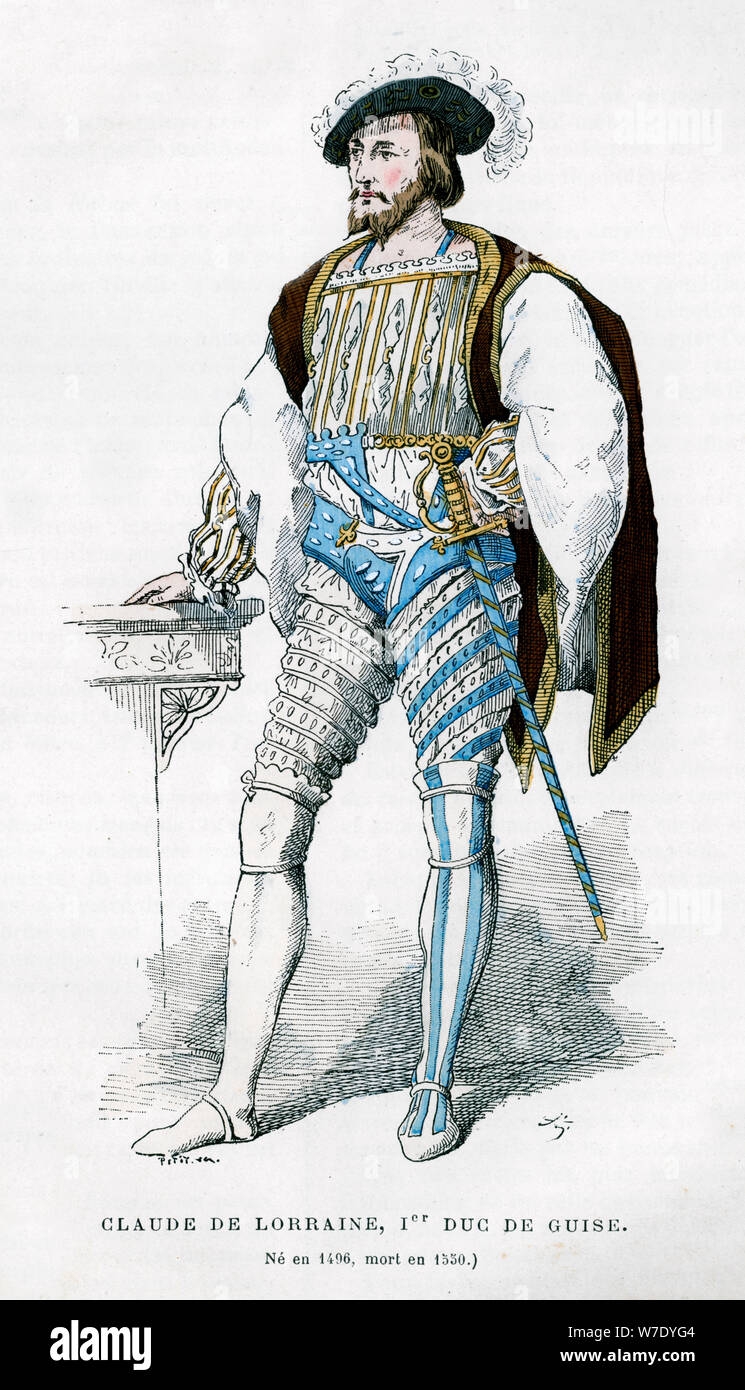 Claude de Lorraine, 1st Duke of Guise, 16th century (1882-1884). Artist: Petit Stock Photo