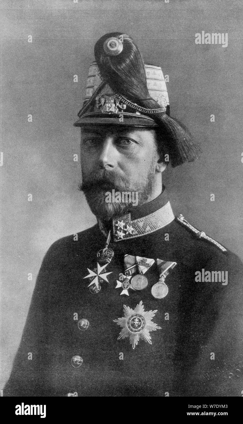 'King George the Fifth, in Austrian Uniform', 1910. Artist: Unknown Stock Photo