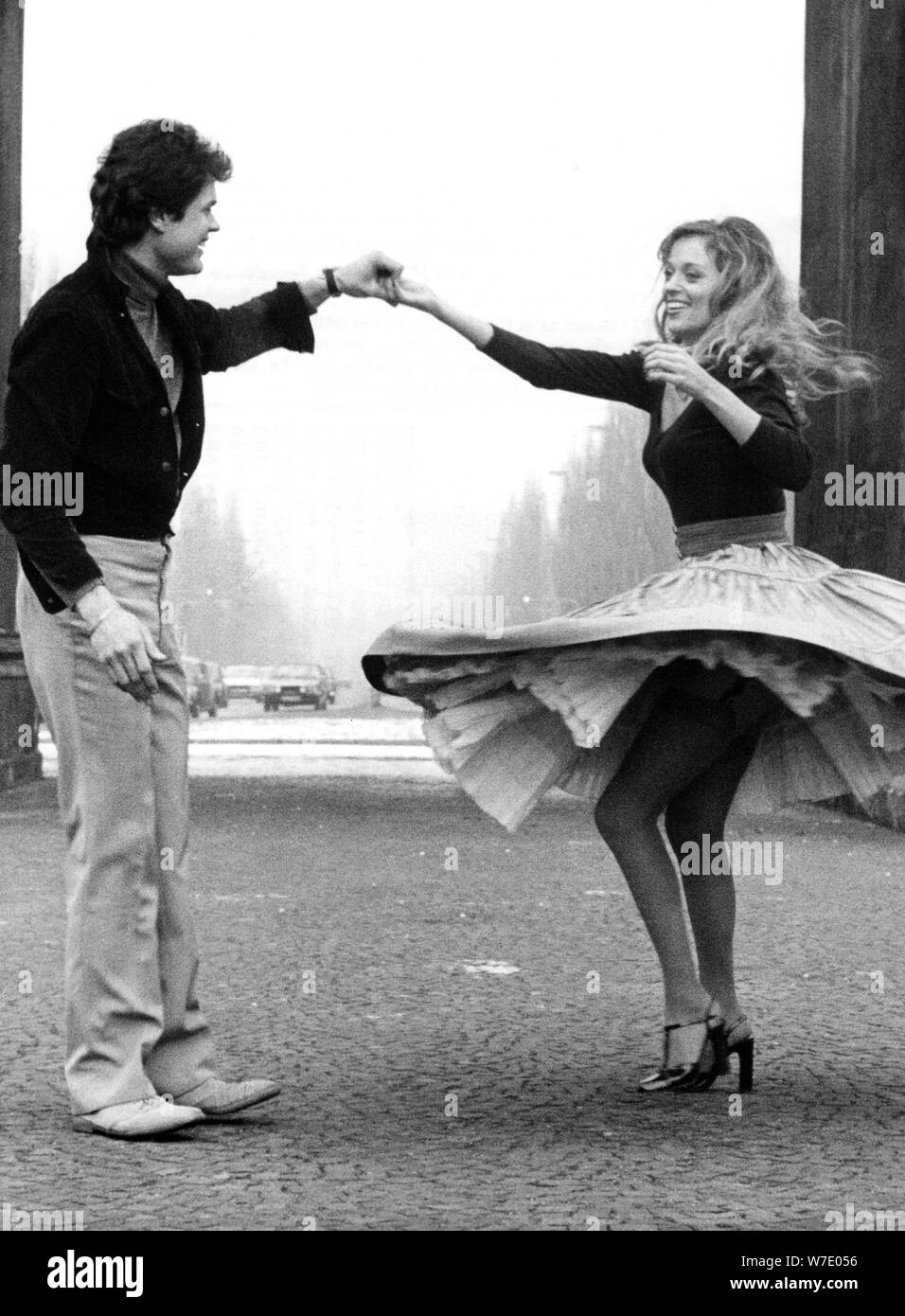 Austrian actress Sybil Danning and German actor Gernot Mohner, Munich, Germany, c1975-c1985(?). Artist: Unknown - Stock Image