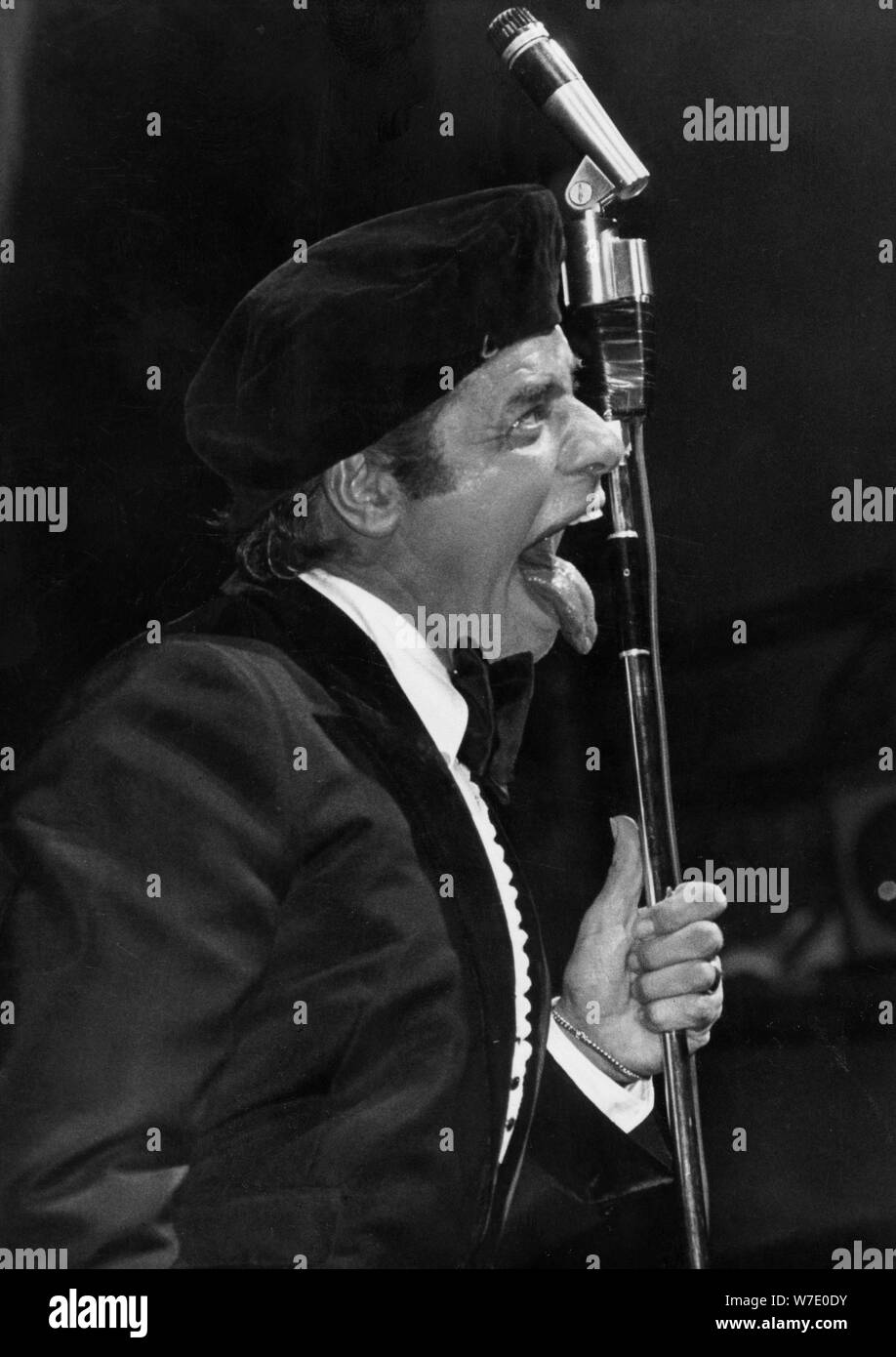 American comedian and actor Jerry Lewis during a show at l'Olympia, Paris, France, c1980s(?). Artist: Unknown Stock Photo