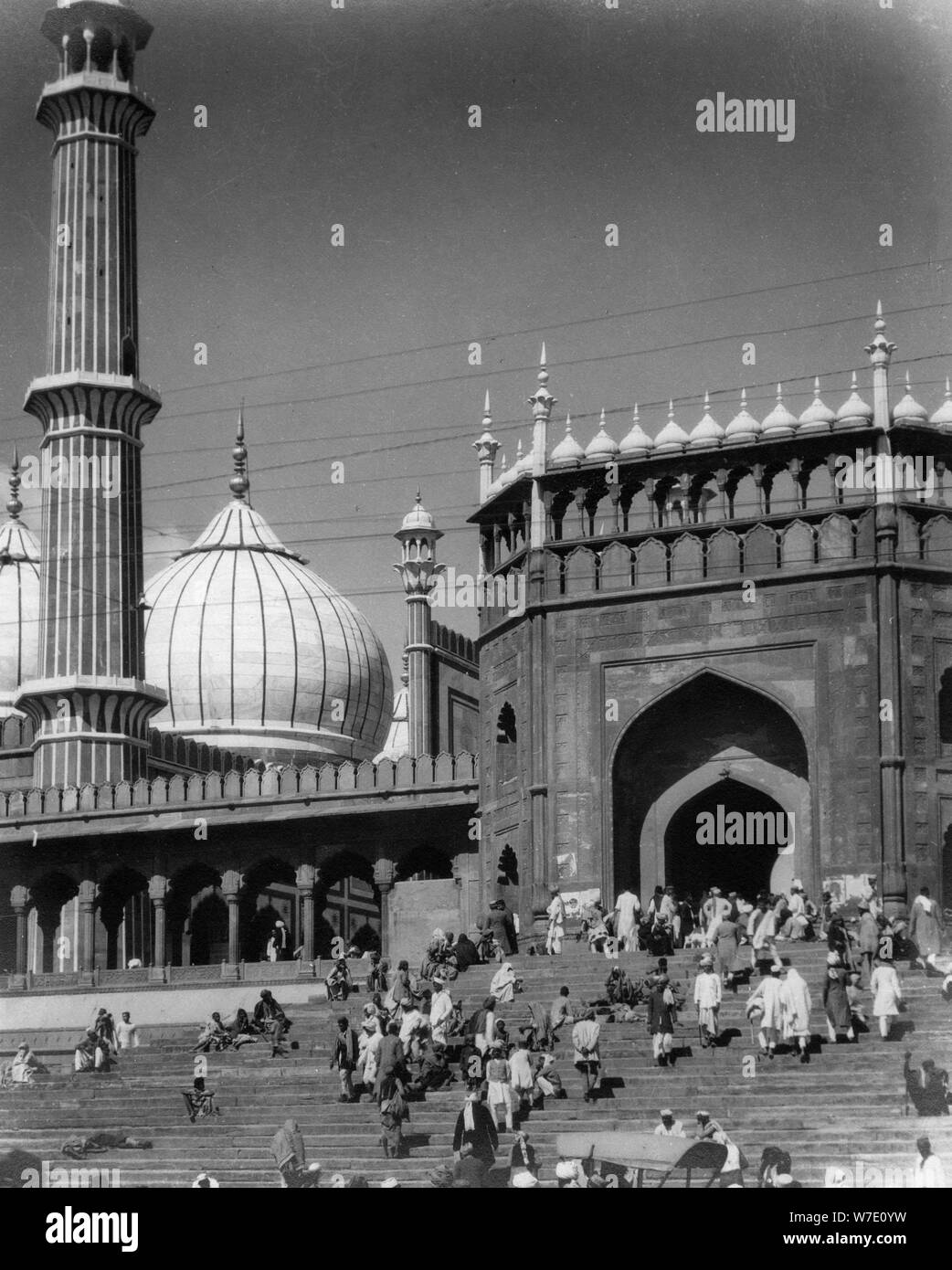 Jama Masjid, Delhi, India, late 19th or early 20th century. Artist: Unknown Stock Photo